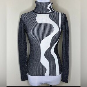 Solace London Tatom Top Monochrome Turtleneck Sweater